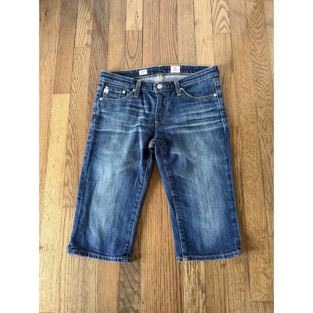AG Adriano Goldschmied Womens Mid Wash Denim Jean Shorts